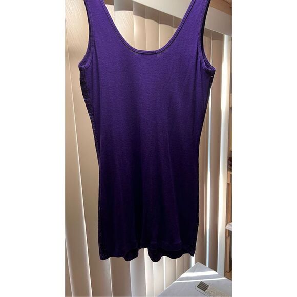 EXPRESS PURPLE SEQUENS TANK TOP SIZE MEDIUM - Picture 6 of 10